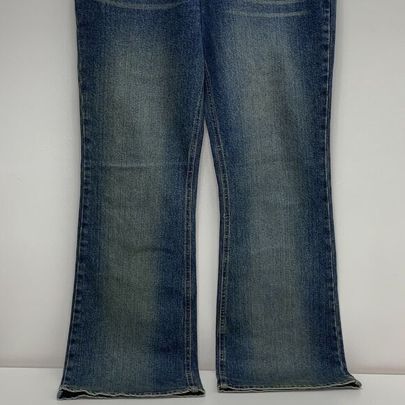 BCBG MaxAzria High Rise Wide Leg Bell Bottom Bootcut Jean Sz 11/12 - Picture 6 of 8
